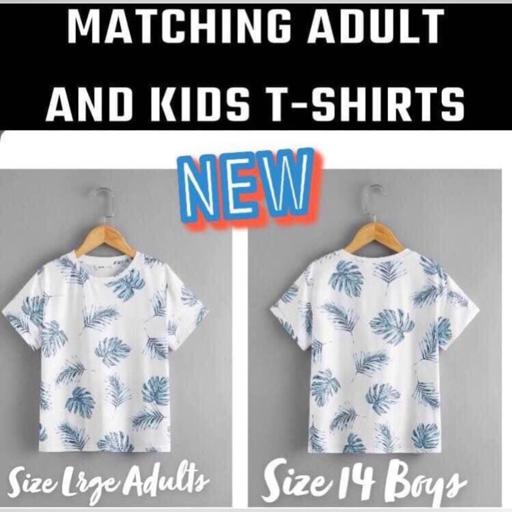 NEW Matching Family Tropical T-Shirts